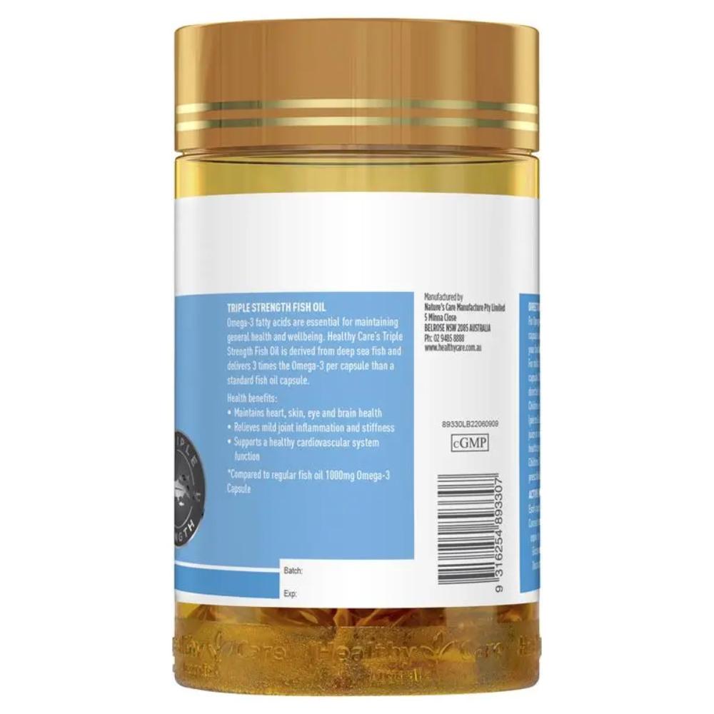 Healthy Care Triple Strength Fish Oil 150 Capsules X 6