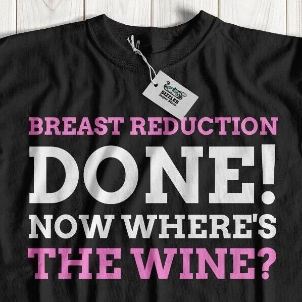 Funny Breast Reduction Surgery T-Shirt Back Pain Gifts Small Boobs Boobie