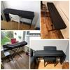 Electronic Piano Keyboard Cover, Key Protection, Dustproof, 61/88 Keys, Yamaha, Casio, Black (88 Keys)