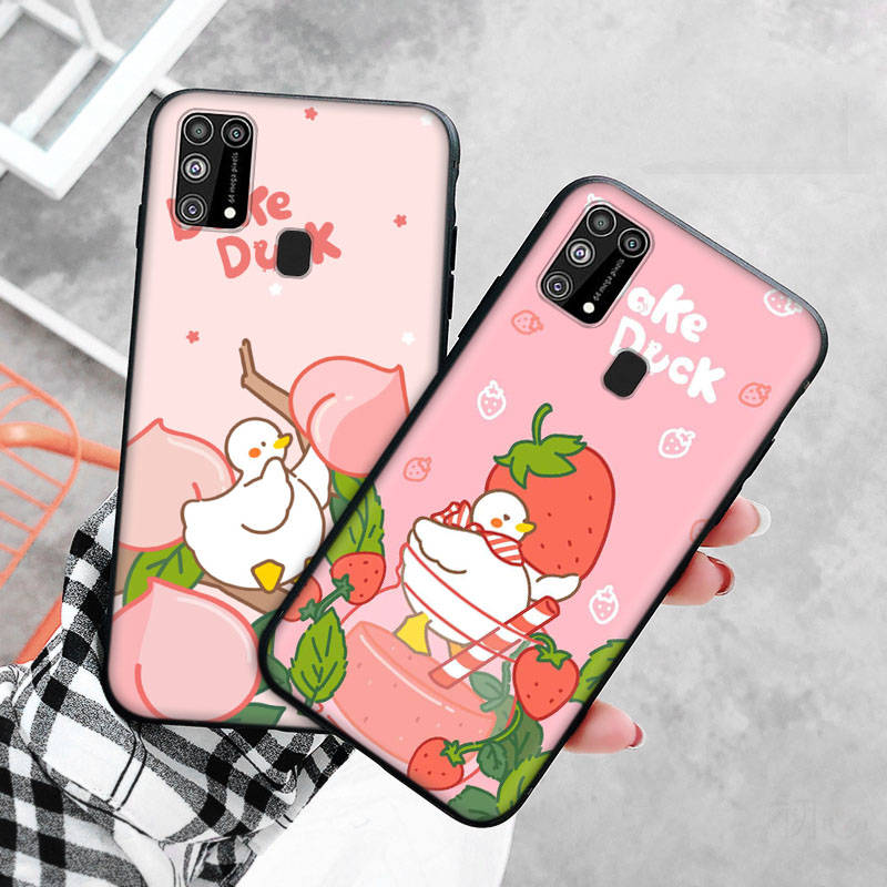 Черный чехол для Xiaomi Redmi 13C Note 9 iPhone XR 7 8 14 15 11 12 13 X XS Pro Max Samsung A25 S23 S24 FE Ultra Plus Dake Duck