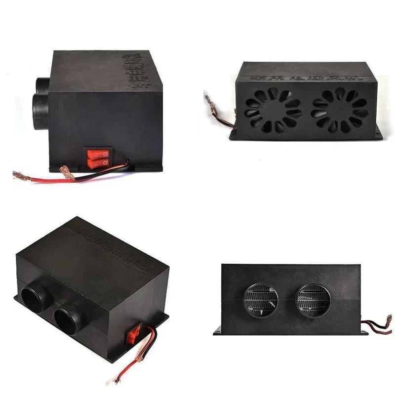 12 В/24 В Воздушный вентилятор Парковочный обогреватель 300 Вт 2 отверстия Автомобильный обогреватель Вентилятор Обогрев Окна Ветрового стекла Демистер Дефростер Для Автомобиля Грузовика Ван