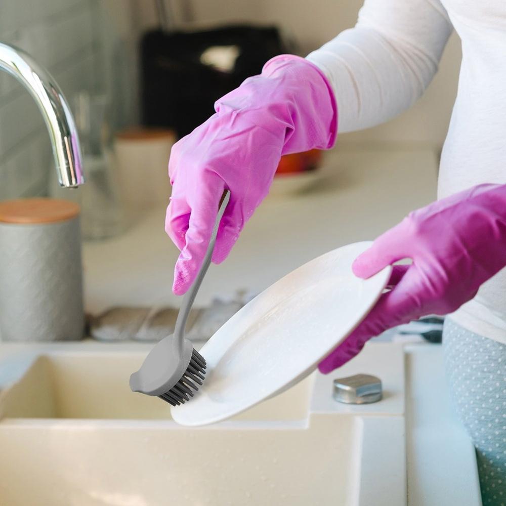 Silicone dishwashing brush 22.5 cm