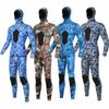3mm Neoprene Separate Wetsuit Men Women Camo Hooded Freediving Surf Spearfishing Deep Dive Rescue Warm