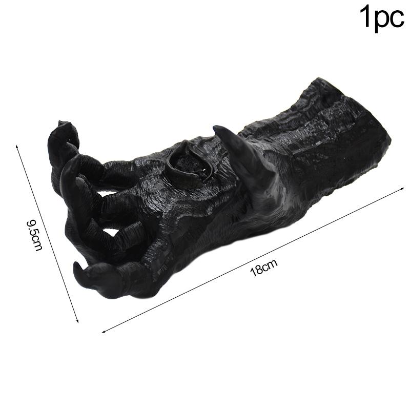 Halloween Gothic Witch Hand Statue Home Wall Keys Jewelry Hanger DIY Art Resin Sculpture Halloween Party Decoration Horror Props