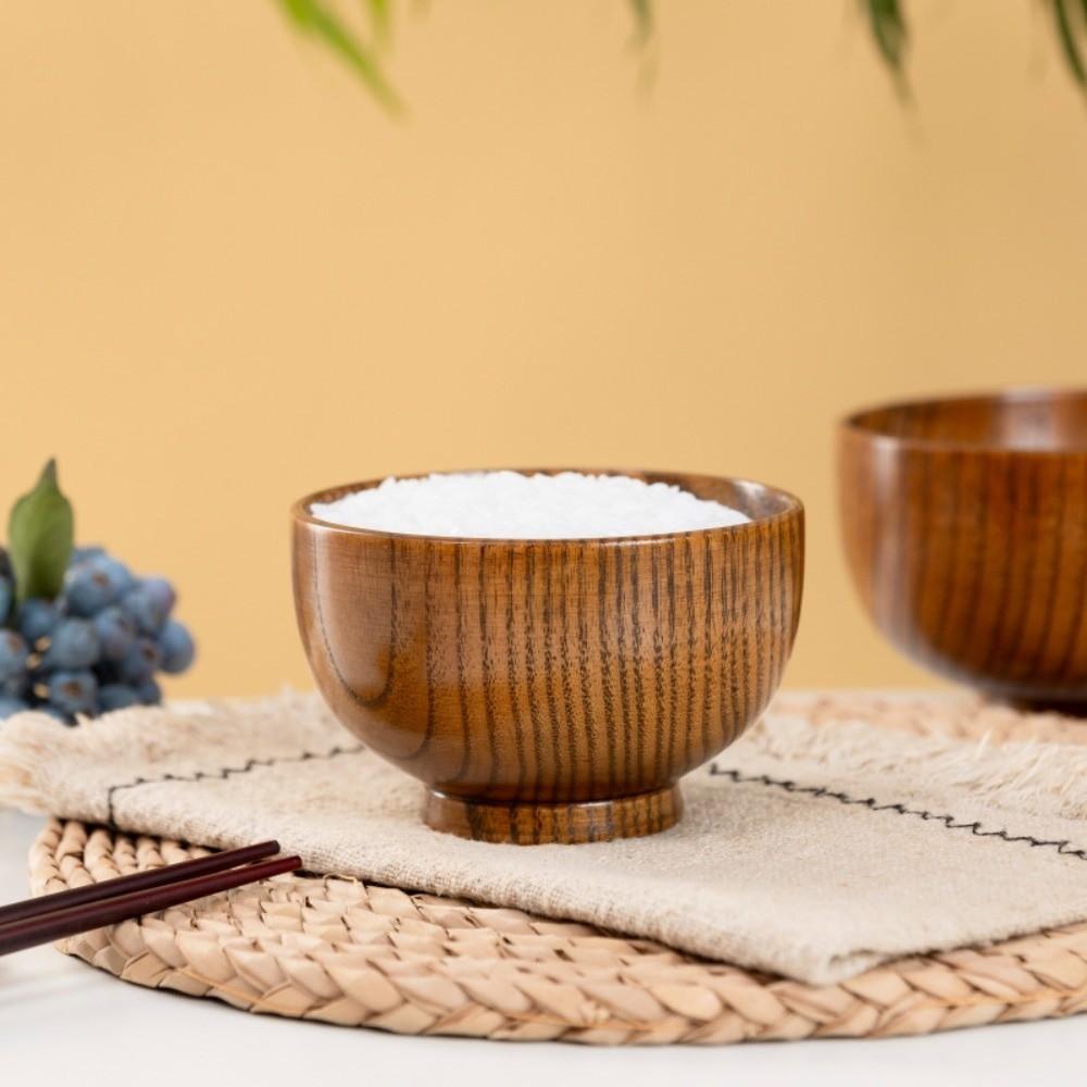 Japanese Style Wooden Bowls Handmade Crafts Wooden Utensils New Food Containers Tableware