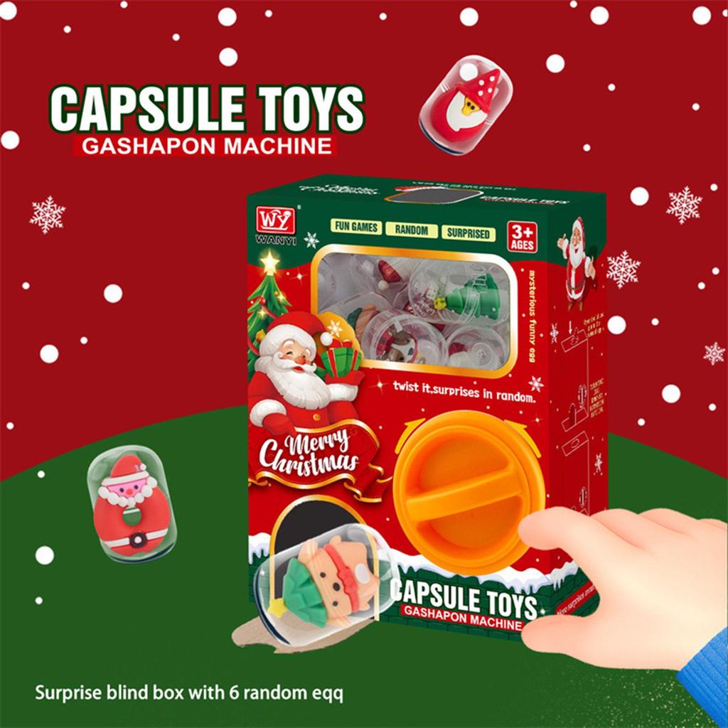Claw Machine Christmas Toy Vending Device Figures Playset Funny Mini Egg