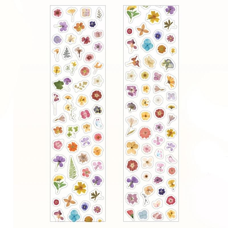4Style 1Roll/pack Акварельная цветочная высеченная лента для слива отходов для украшения конверта чехла для телефона своими руками
