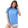 Женская летняя новая повседневная футболка свободного кроя с круглым вырезом и коротким рукавом
