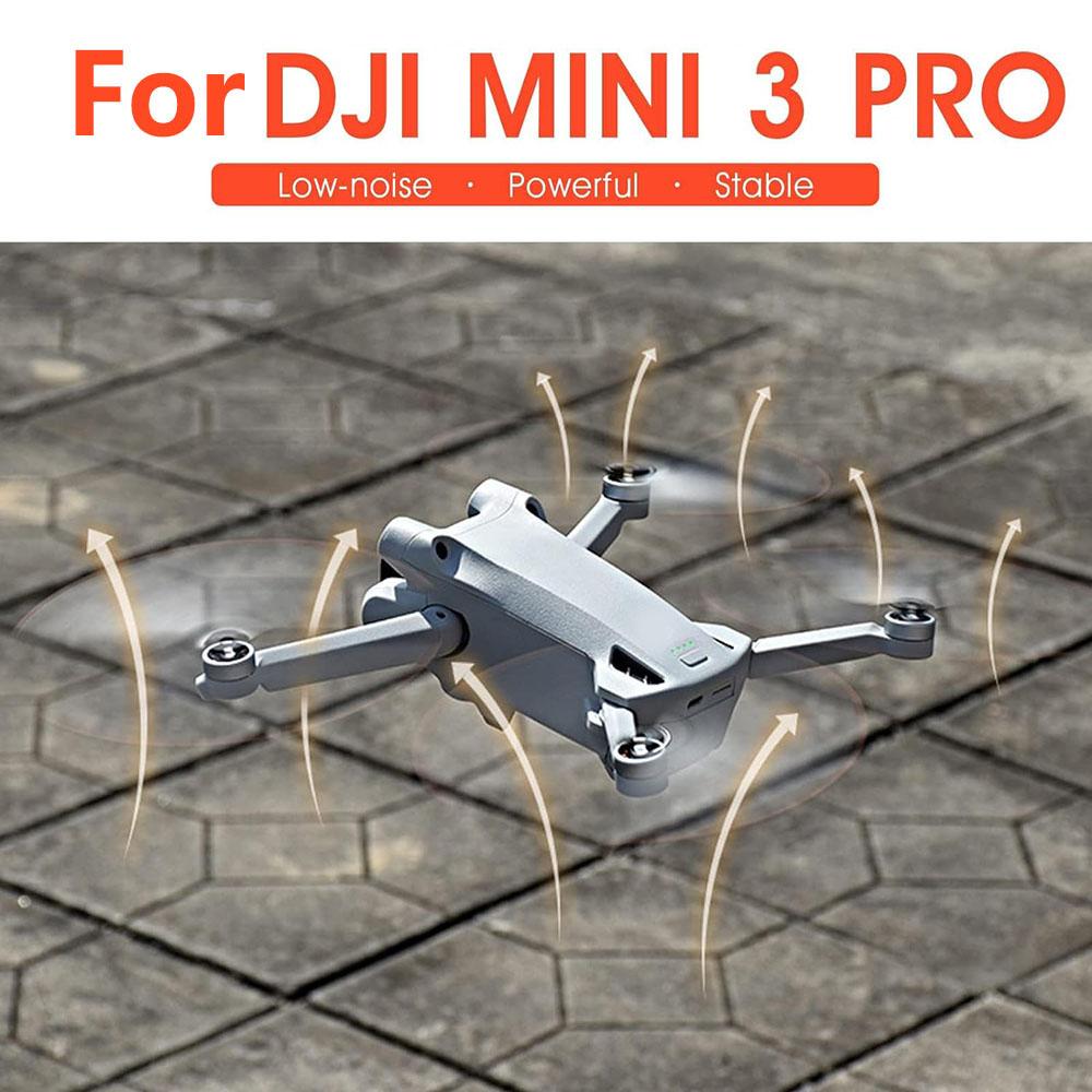 16PCS Black Plastic Propeller Blades For DJI Mini 3 Pro Drone Low Noise