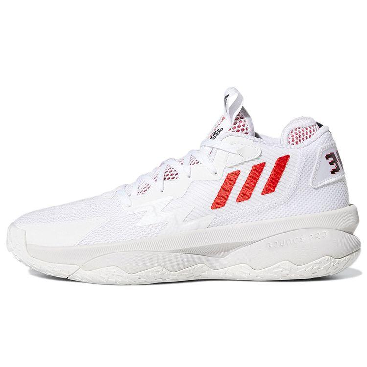 Adidas Dame 8 Dame Time Unisex Sneakers White Vivid-Red Core-Black GY0384