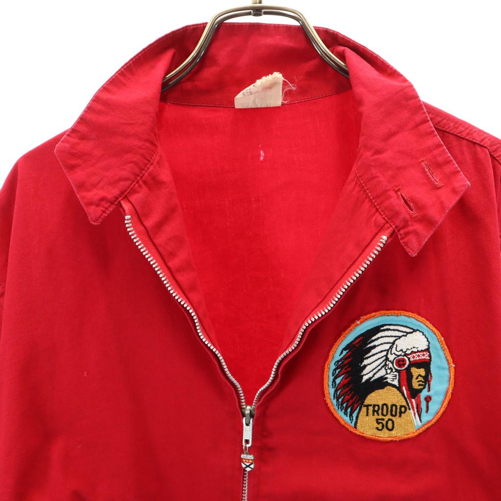 PACIFIC ATHLETIC COMPANY 70s Vintage Long Sleeve Blouson M Red Men's Used