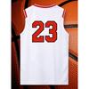 White No. 23 basketball vest, competition suit, American basketball sports vest