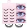 Anime Cosplay Faux Mink Lashes 5 Pairs Segmented False Eyelashes Nude Makeup  Party Supplies