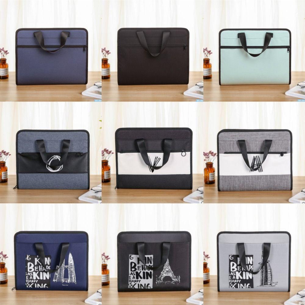 Водонепроницаемая папка для файлов формата А4 с 13 карманами, переносная сумка для хранения документов формата А4 на молнии, органайзер для файлов