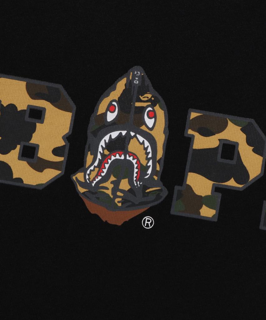 Футболка Beipeu с камуфляжным логотипом Bape, свободного кроя (M) черный