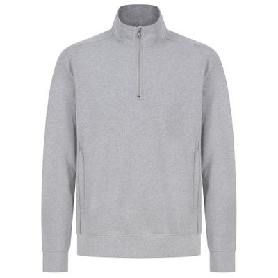 Henbury Толстовка с молнией на четверть для взрослых унисекс из экологически чистого материала
