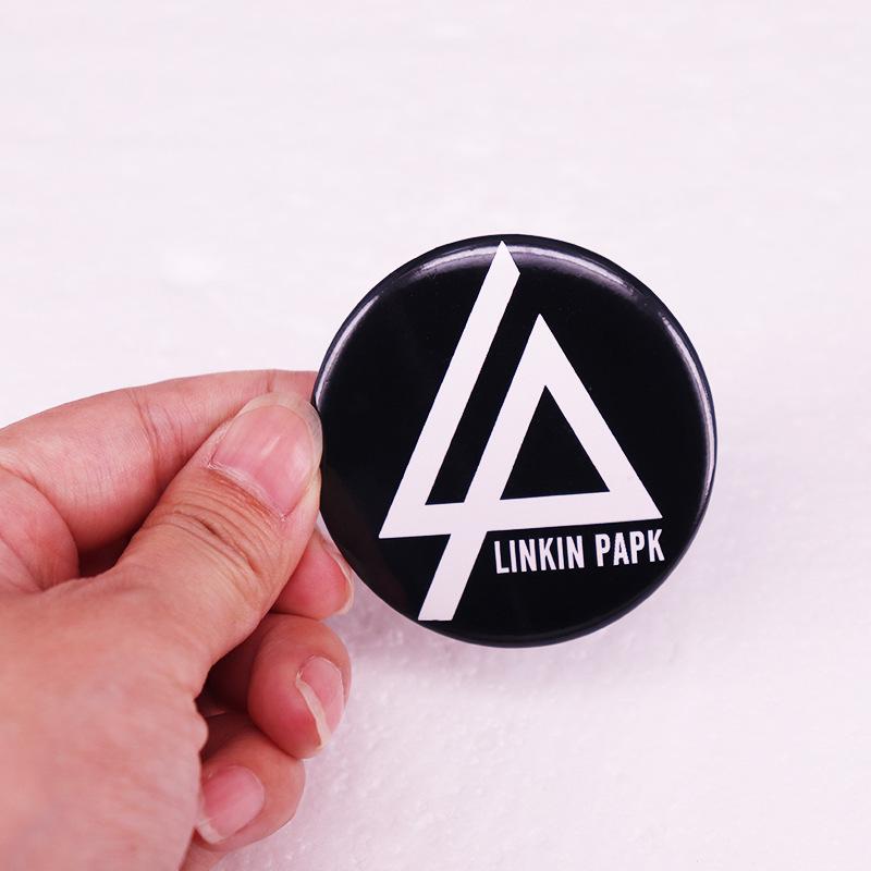 Брелок-значок из жести группы Linkin Park