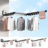 Large Bearing Capacity Retractable Clothes Hanger Space Saving Foldable Clothes Drying Rod  Indoor