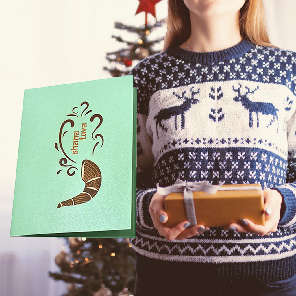 HappyRosh Hashanah поздравительные открытки еврейский новогодний подарок религиозные еврейские подарочные карты Shanah Tova для семьи 15x20 см 1 компл.