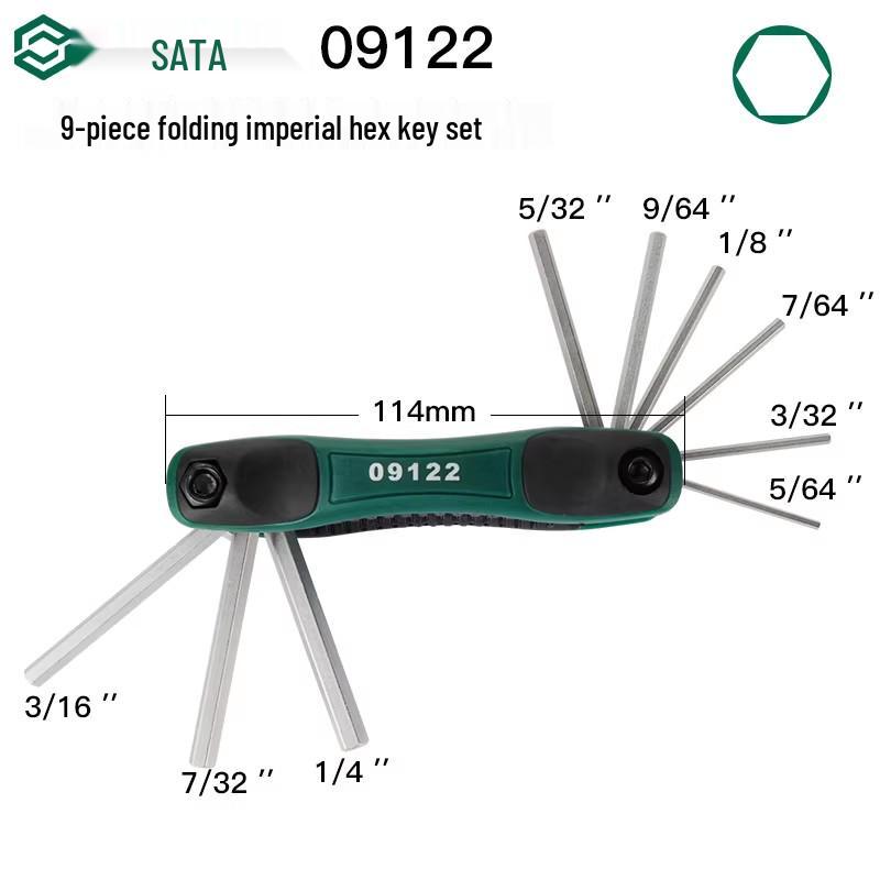 SATA Экстрадлинный набор шестигранных и Torx ключей с шаровыми и плоскими головками