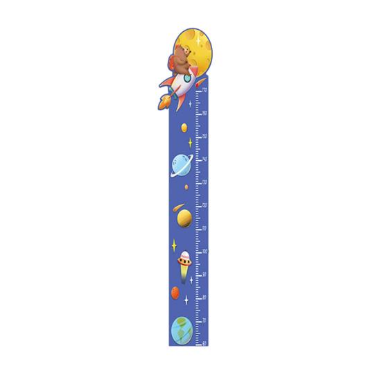 Baby Growth Chart Wall Sticker Peel Stick Adhesive Bedroom Play Room Nursery Cartoon Animal Children Height Measurement Ruler Decal