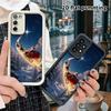 Phone Case: 2D Flat Samsung Galaxy A34 A35 M05 M06 S20 S22 S21 FE Plus 5G Step-style Protective Case, Santa's Sleigh, Christmas and Halloween Gifts