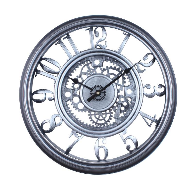 Ретро Настенные часы Настенные часы Бесшумные часы Механические Ретро Настенные часы Гостиная Спальня Декоративные часы