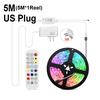 Bluetooth APP Control Светодиодная лампа 5050 RGB Светодиодная лента Голосовое управление/синхронизация музыки Умная лампа 5M 10M 15M Неоновая лента для украшения домашней вечеринки