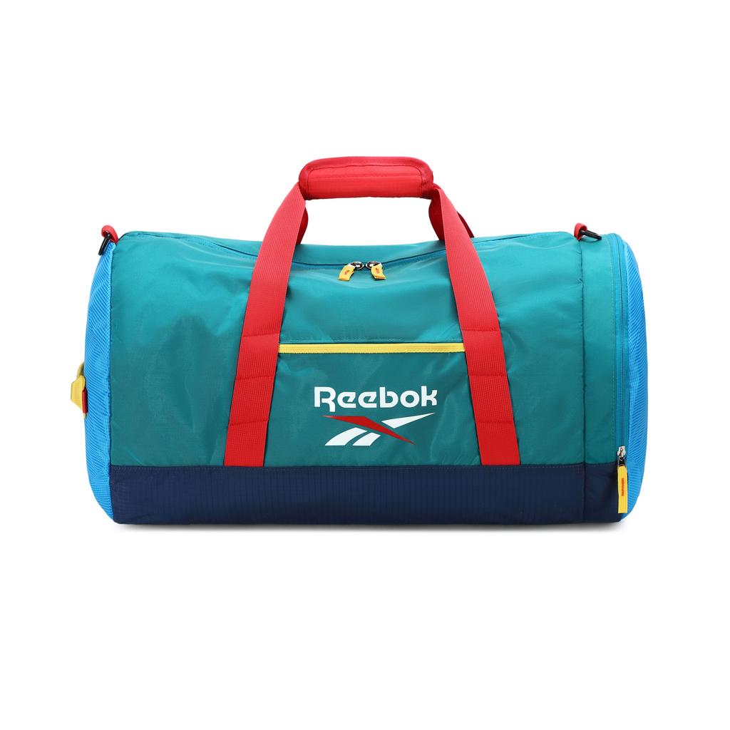 Reebok Тканевая дорожная сумка 42 л, унисекс, цвет павлиний синий/черный, RB250624M