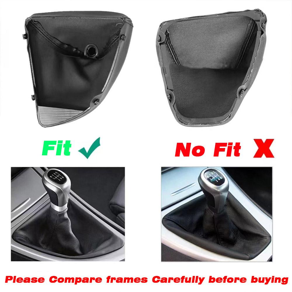 Gear Shift Lever Knob, 6 Speed Manual Shifter Lever Boot Cover, for BMW 1 Series