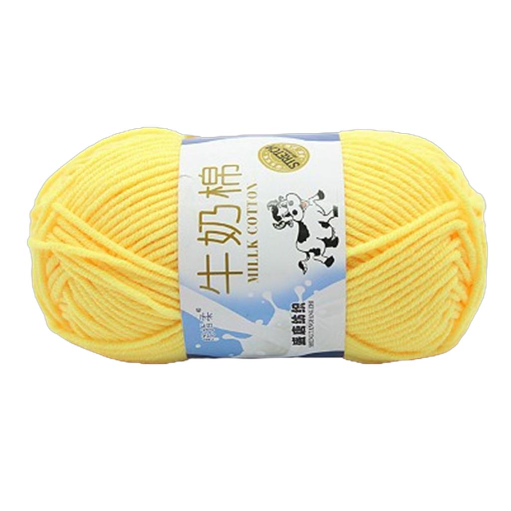 Пряжа для ручного вязания Молочная хлопковая пряжа Мягкая пряжа Разноцветная пряжа для вязания крючком Хлопковые нитки Вязальные принадлежности для детей