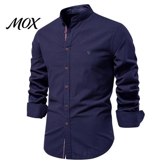 Authentic Style Festival Outfit Men Oktoberfest Shirt, Slim Fit Band Collar Traditional Costume Durable Everyday Cultural Shirt Long Sleeve