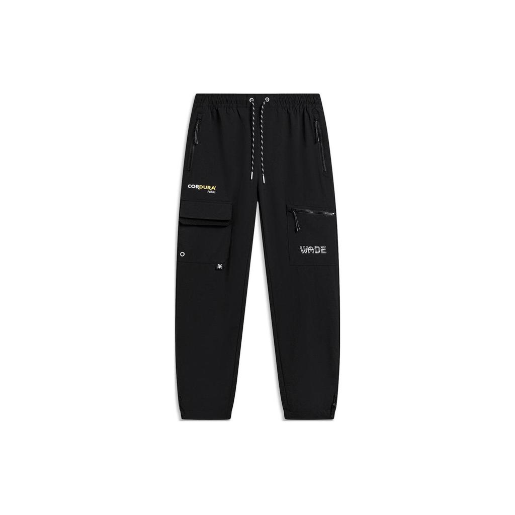 Li Ning Wade Collection Вязаные спортивные штаны Мужские Черные AYKT761-1