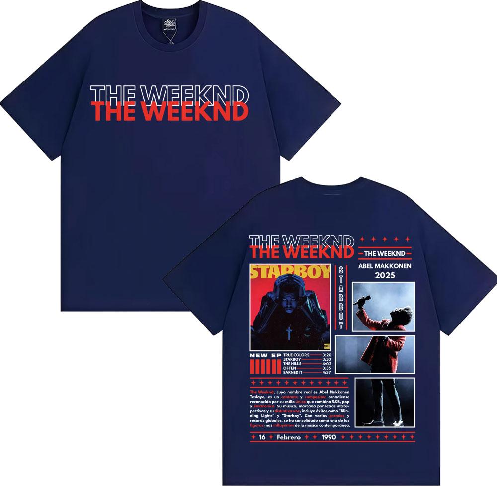 Рэпер The Weeknd Абель Макконен Альбом Тур Графические Футболки Мужская Одежда Мода Y2k Хип-Хоп Уличная Одежда Оверсайз Футболка