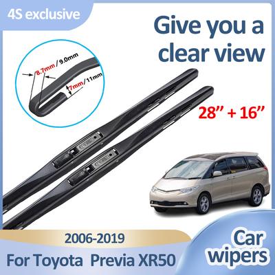 Для Toyota Previa Estima Tarago XR50 Аксессуары 2006 2008-2018 Дворники Щетки для стекол Стеклоочистители лобового стекла