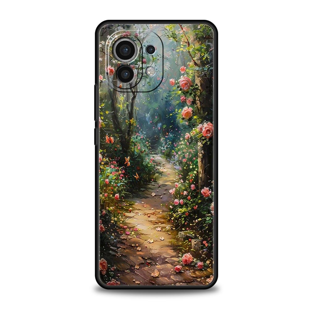 Чехол для телефона 'Масляная живопись цветов' для Xiaomi Mi 15 14 14T 13T 12T Pro 12 13 11 Lite 5G 11T Poco X6 X7 X5 Pro Мягкий чехол из ТПУ