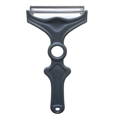 Двухлезвийная овощечистка Nonoji NAKED Cabbage Double Black, серая, CBP-05M