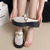 TUINANLE Женские мюли без застежек на платформе, удобные шлепанцы на толстом каблуке, тапочки, пенни-лоферы с открытой спиной, нарядная обувь для женщин