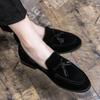 Spring Luxury Brand Men Tassel Shoes Loafers Men Shoes Casual Suede Slip On Breathable Comfortable Moccasins Shoes Nubuck Shoes