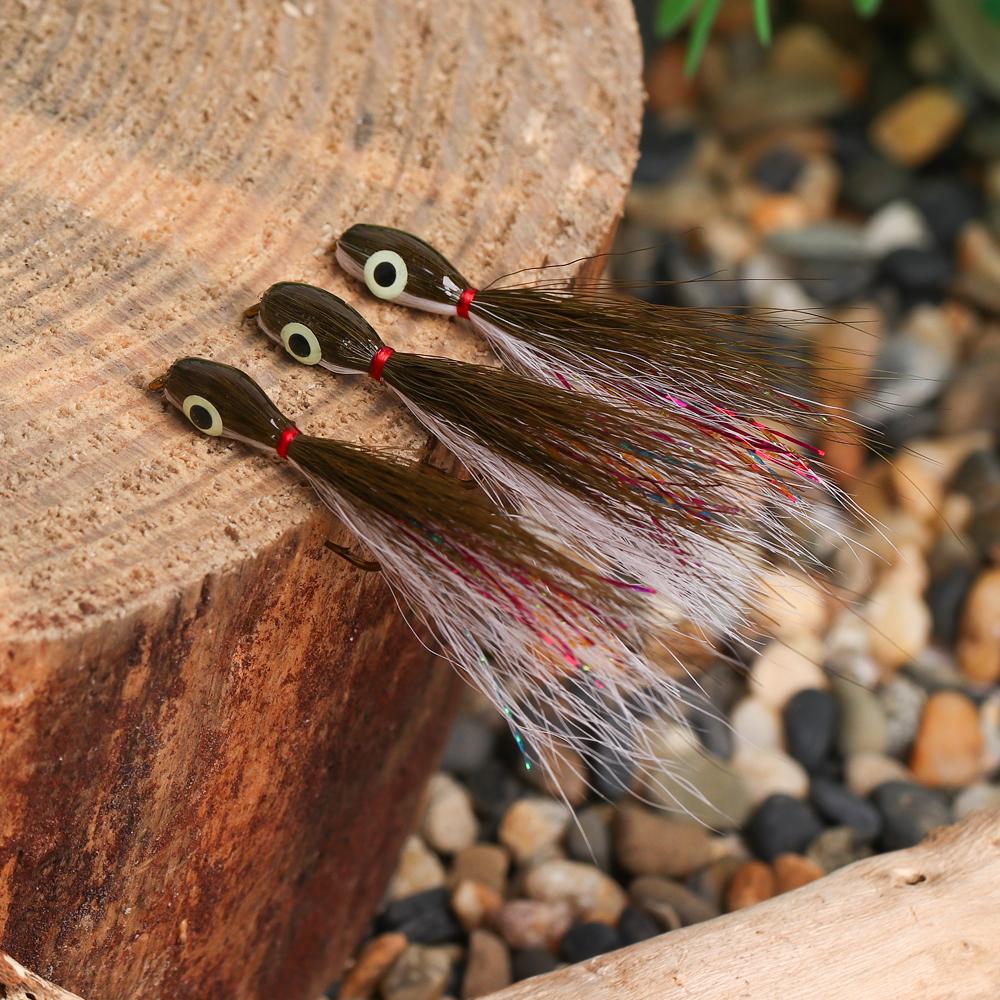 2 шт. приманка для ловли рыбы Thunder Creek Minnow Fly, светящиеся стримеры Bucktail 3D, рыбий глаз, мелкая рыбка, смолт, морская форель, окунь, щука, приманка для ловли рыбы