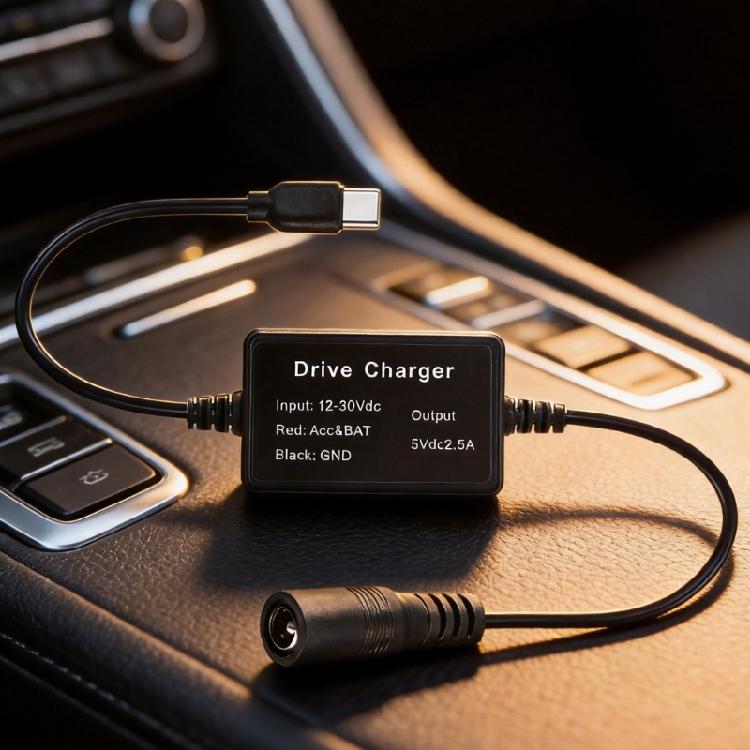Гибкий ПВХ DC5.5x2.1мм на USB C Кабель Питания для Видеорегистратора Маршрутизатора Камеры Безопасности USB C Понижающий Преобразователь Провод