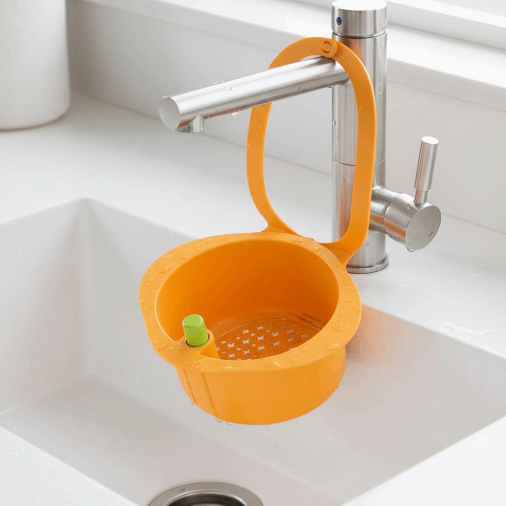 4PCS Openable Bottom Cover Sink Drain Basket Removable Kitchen Garbage Filter  Household Kitchen