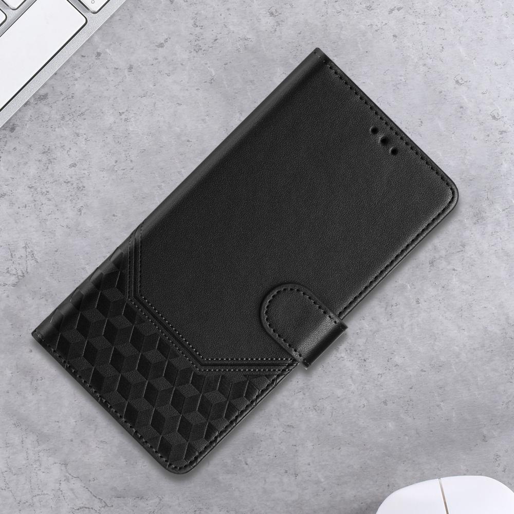 Luxury Honeycomb Texture Phone Case Magnetic Flip Wallet Cover for Honor 90 Lite, 80, 70, 60SE, 20S, 20, 9X, 9