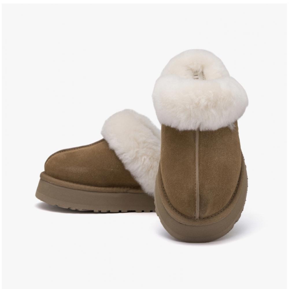 UGG 1122550 Че Дискетта Платформа Каштановые Тапочки