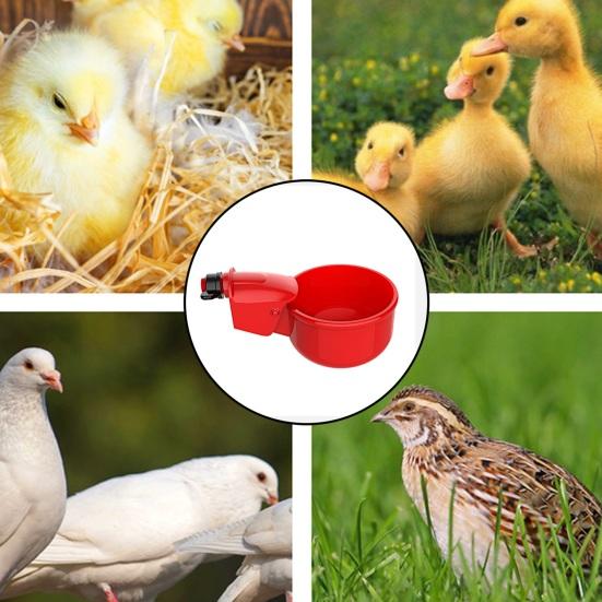 2Pcs Chicken Drinker Automatic Water Dispensing Spring Loaded Control Chicken Drinking Cup Automatic Drinker Poultry Supplies