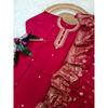 Indian Women Top Tunic Kurti Pant Dupatta Set Designer Salwar Kameez Pakistani SC-2257