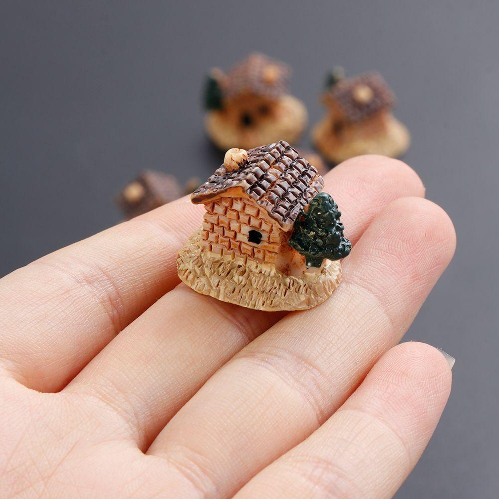 Gardening Decorations Moss Cottages Micro Landscape Mini Small House Figurines & Miniatures