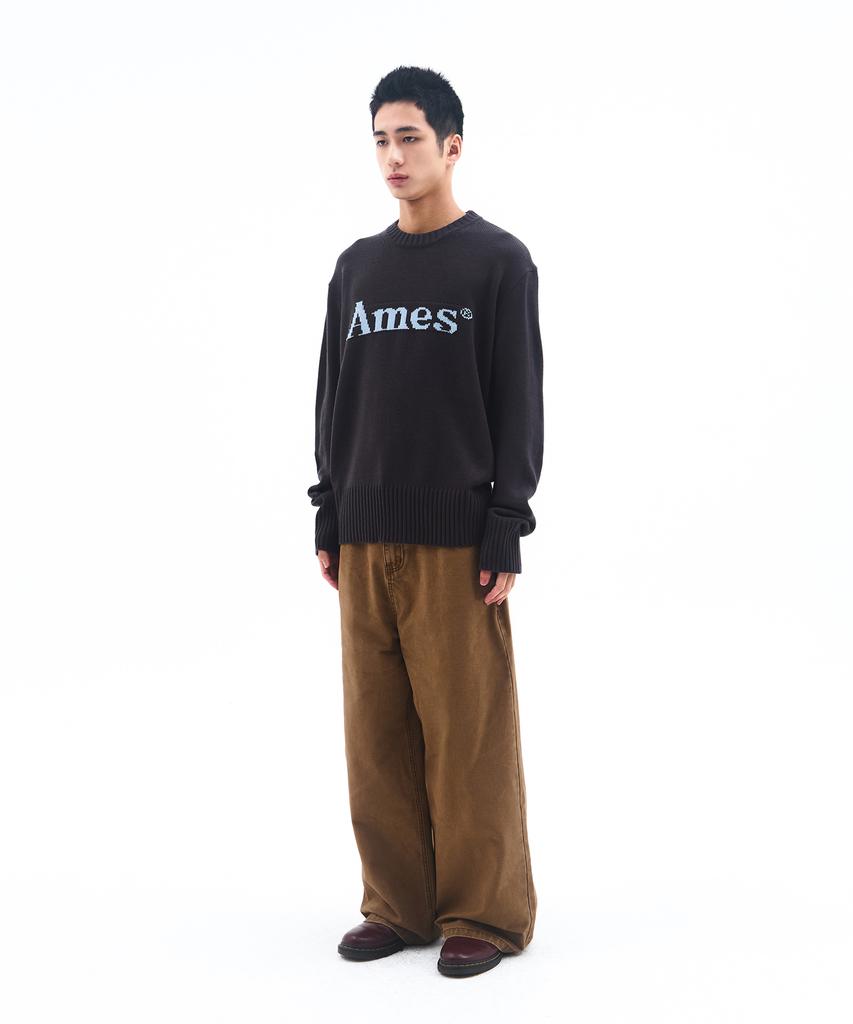 AMES-WORLDWIDE Basic Pullover Knit Charcoal