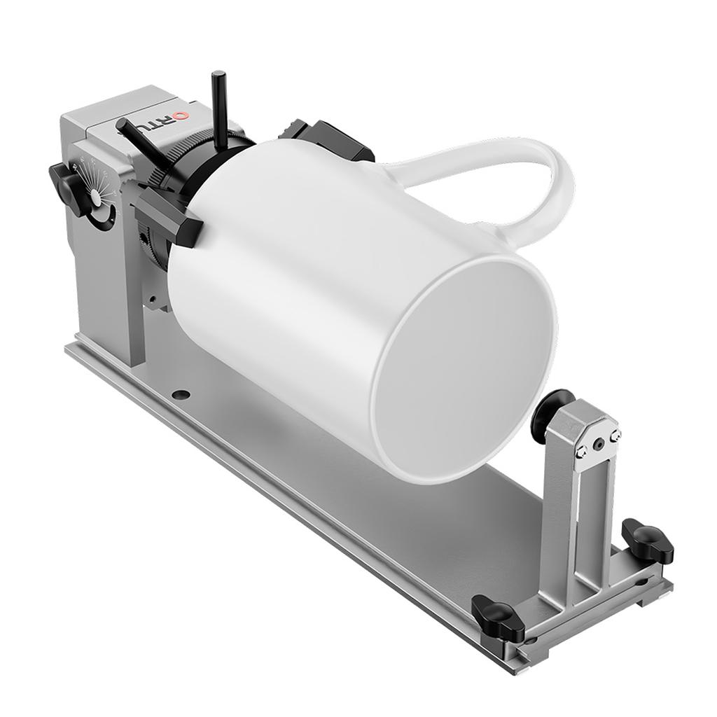 ORTUR YRC1.0 Rotating Roller with 180 Degrees  Horizontal Flip Angle and 360 Degrees Rotating Engraving with 3 Jaws
