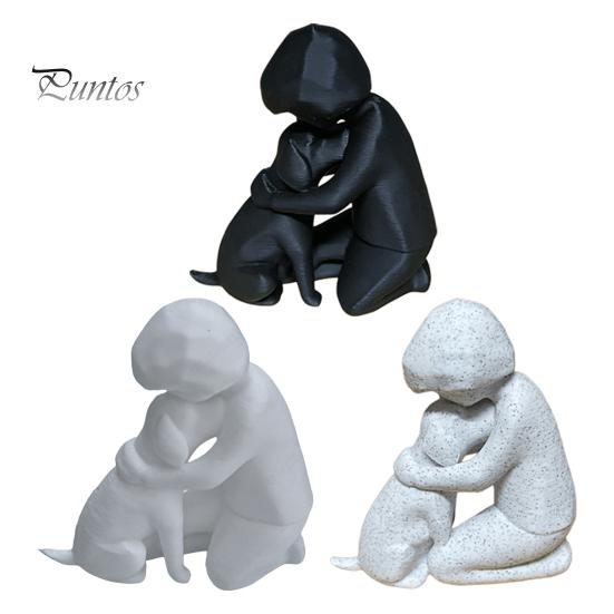Современное Минималистичное Украшение Мини-Размера, 3D-Печатная Цельная Фигурка, Имитация Камня Маленькая Декоративная Скульптура Текстура Стабильная